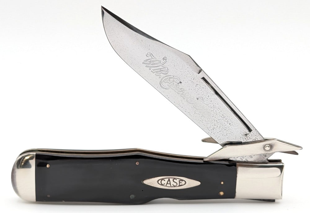 1990's Case XX Classic 1 of 191 Buffalo Horn Celluloid Black Swing Guard Coke Bottle Knife  BH1050L (1 of 4)