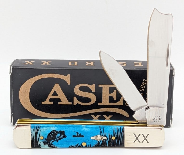 2024 Case XX Caribbean Blue Bass Fisher Razor 62005RAZ w/ Box (1 of 4)