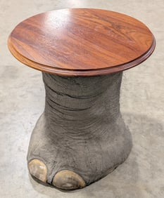 Elephants Foot Taxidermy End Table *US RESIDENTS ONLY*