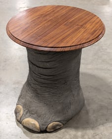 Elephants Foot Taxidermy End Table *US RESIDENTS ONLY*