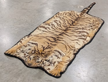 SUPER RARE Tiger Taxidermy Rug w/ Flat Head INDIANA RESIDENTS ONLY