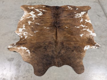 Brazilian Brown & White Tanned Cowhide