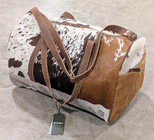 Distressed Cowhide Leather Travel Bag