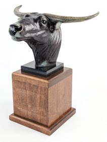 2000 Rip H. Caswell Safari Club International Water Buffalo Bronze Sculpture