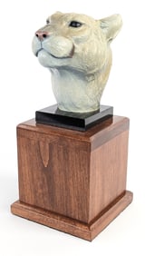 2000 Rip H. Caswell Safari Club International Cougar Bronze Sculpture