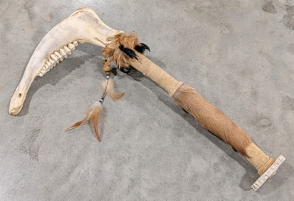 Modern Native American Style Ceremonial War Club