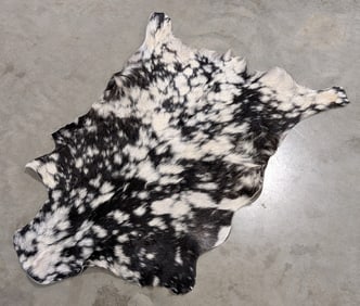 Black & White Soft Tanned Goat Hide