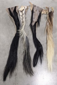 (4) Tanned African Animal Tails