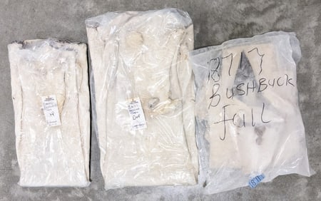 (3) Blesbock, Hartebeest, & Bushbuck Salt Dried Capes