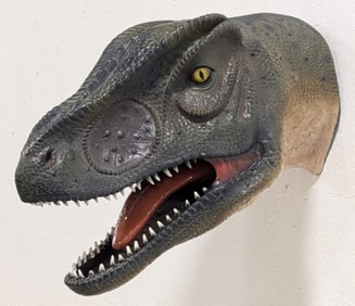 Life Size Allosaurus Dinosaur Fiberglass Shoulder Mount