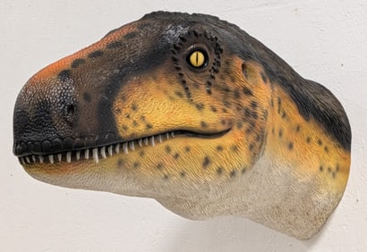 Large Life Size Dinosaur Fiberglass Shoulder Mount