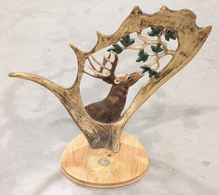 National Wild Turkey Federation Carved Moose Antler