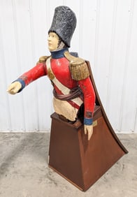 Leatherneck Carved & Polychrome Painted Ships Figurehead Circa 1862