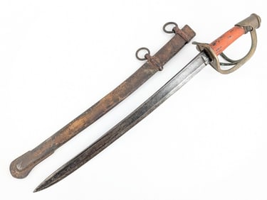 Custom Civil War Clemen & Jung M1840 Heavy Cavalry Saber w/ Scabbard