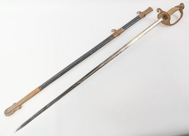 United States Navy M1852 Numbered Dress Sword w/ Scabbard