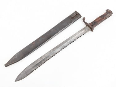 WWI German M1898/05 Butcher Blade Bayonet w/ Scabbard