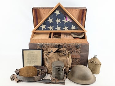 WWI Named US Soldier Personals Trunk
