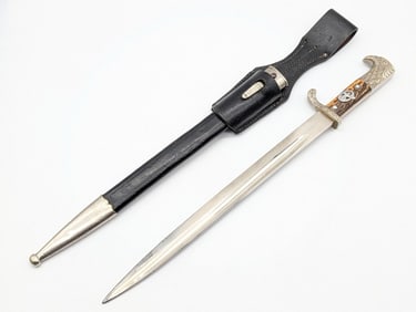 WWII German Police Dress Bayonet w/ Matching Scabbard & Frog