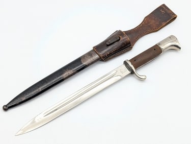 WWII German Eickhorn Dress Bayonet w/ Scabbard & Frog