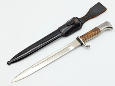 WWII German Puma Stag Dress Bayonet w/ Scabbard & Frog