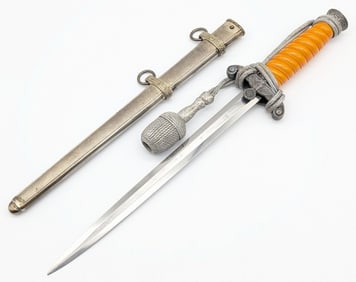 WWII German E&F Horster Heer Dagger w/ Scabbard & Knot