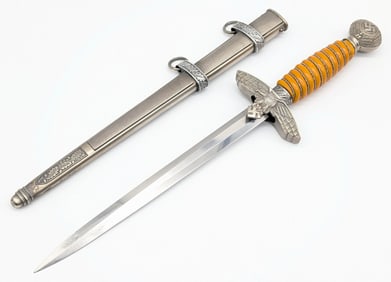 WWII German Max Weyersberg WMW 2nd Model Luftwaffe Dagger w/ Scabbard