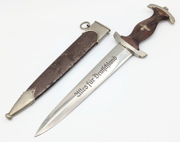 WWII German F. Dick SA Dagger w/ Scabbard
