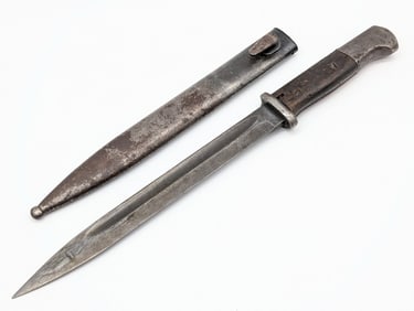 WWII German 1943 E&F Horster asw K98k Bayonet w/ Scabbard