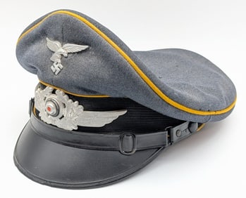 WWII German Luftwaffe Signal Corp Officers Cap