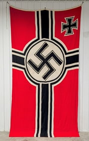 WWII German 16ft NSDAP Kriegsmarine Banner Flag
