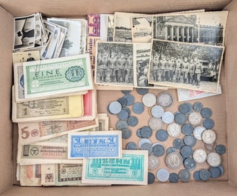 WWII German Coins, Currency, & Ephemera