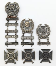 US Sharpshooter Qualification Badges w/ Bars