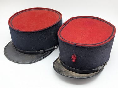(2) Vtg French Foreign Legion Kepi Caps