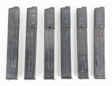 (6) WWII German MP40 Stick Magazines