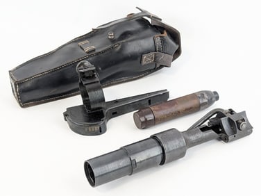 WWII German Rifle Grenade Attachment w/ Case & Accessories