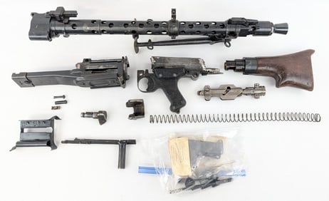 WWII German MG-34 Torch Cut Parts Kit