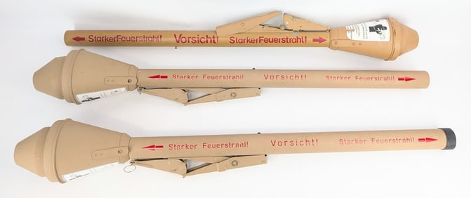 (3) Reproduction WWII German Panzerfaust Rocket Launchers