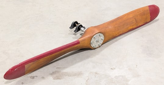 Vtg Wooden Airplane Propeller