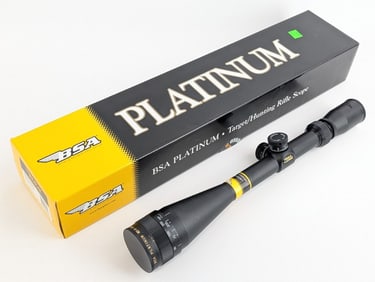 NIB BSA Platinum 6-24x44mm Mil Dot Reticle Rifle Scope