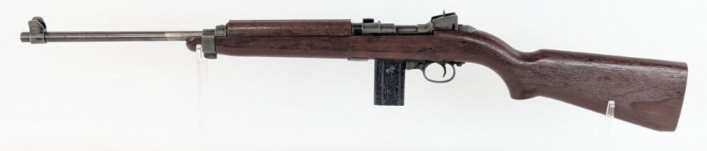 Crossman M1 Carbine BB Air Rifle: Rifle is in nice condition with finish wear on the barrel and receiver and some scuffs from use and handling. Overall measures in long.? Ref #: 1019