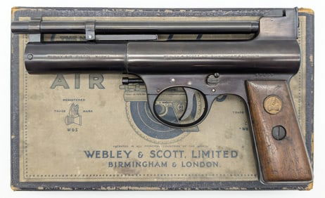 Webley & Scott Mark I .22 Cal Air Pistol w/ Original Box