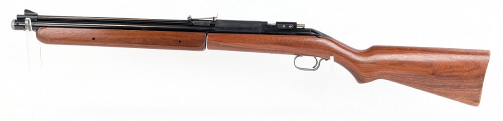 Sheridan Products Blue Streak 5mm Pellet Air Rifle: Rifle is in very nice condition with light scuffs and wear from use and handling. Ref #: 1063