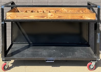 Customized Industrial Ammo Cart on Wheels.