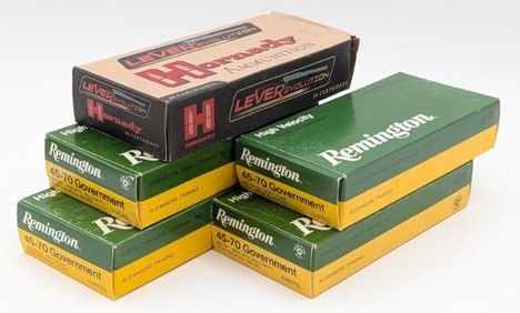100 Rnds of Various Brands 45-70 Govt Cartridges