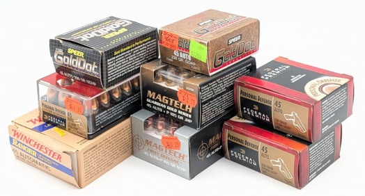 190 Rnds of Various Brands 45 Auto Cartridges