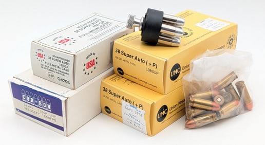 185 Rnds of Various Brands 38 Super Auto Cartridges