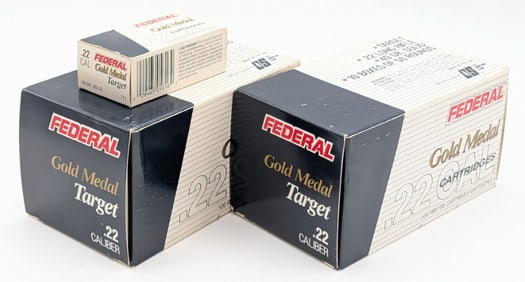1100 Rnds of Federal 22 LR Solid Cartridges