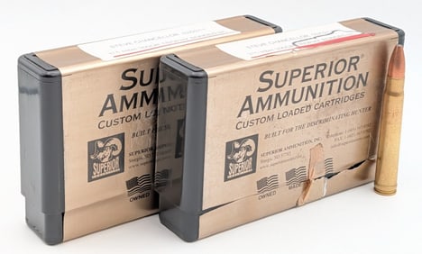 40 Rnds of Superior Ammunition 375 H&H 300gr Trophy Bonded BC