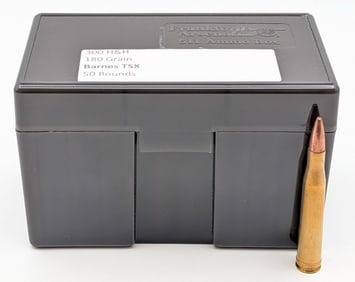 50 Rnds of Professionally Loaded 300 H&H 180gr Barnes TSX