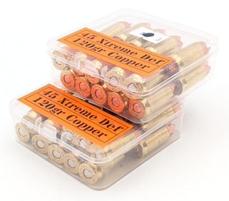 40 Rnds of Xtreme Def 45 Cal. 120gr Copper Cartridges